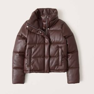 Vegan Leather Mini Puffer